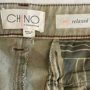 Anthropologies Chino 26 relaxed fit new without tags